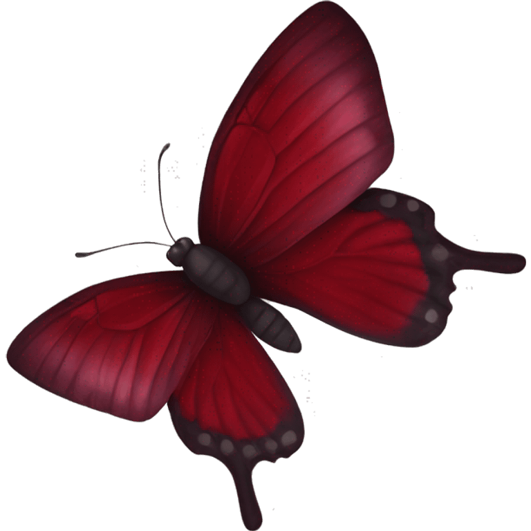 Wine red butterfly emoji