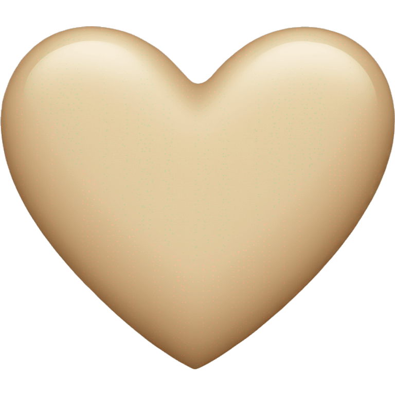 Beige heart  emoji