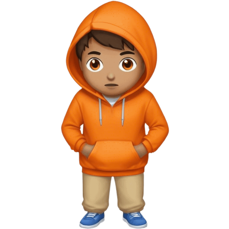 Orange hoddie  emoji