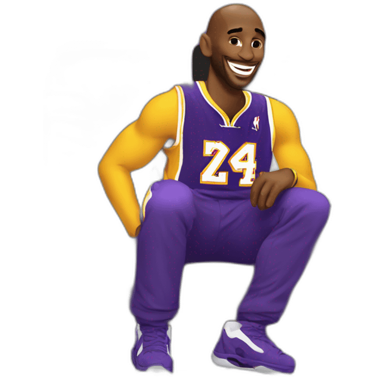 Kobe Bryant laughed while sitting in a helicopter emoji