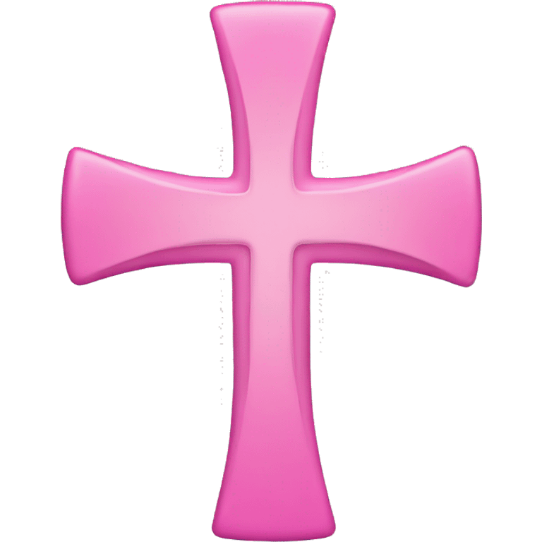 Pink cross emoji