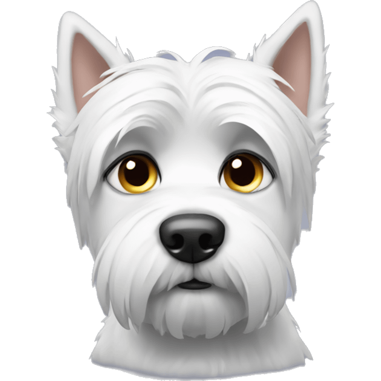 Sad westie emoji