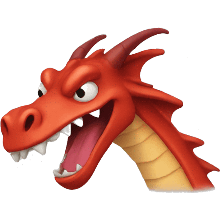 red dragon yawning emoji