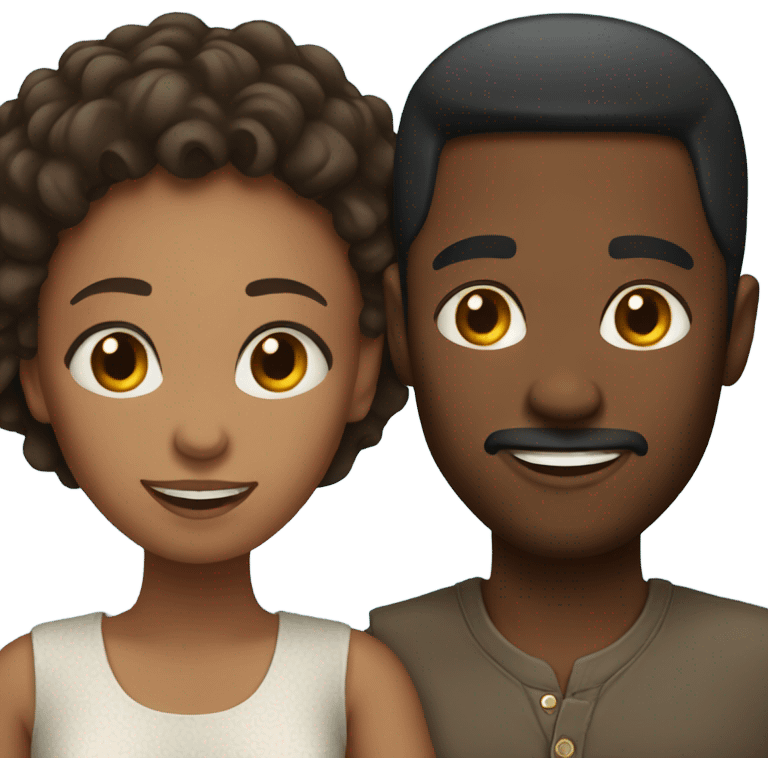 Black couple emoji