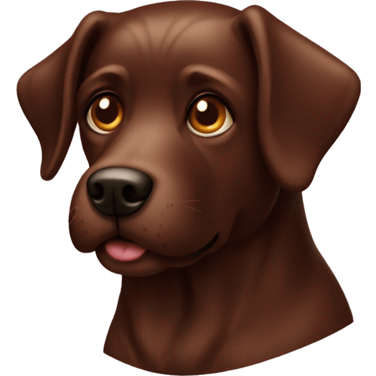 Chocolate dog emoji