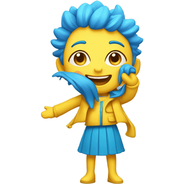 Disney Pixar character Joy emoji