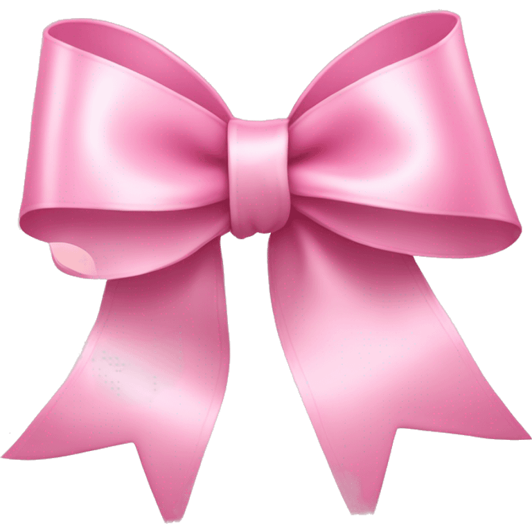 light pink ribbon bow emoji