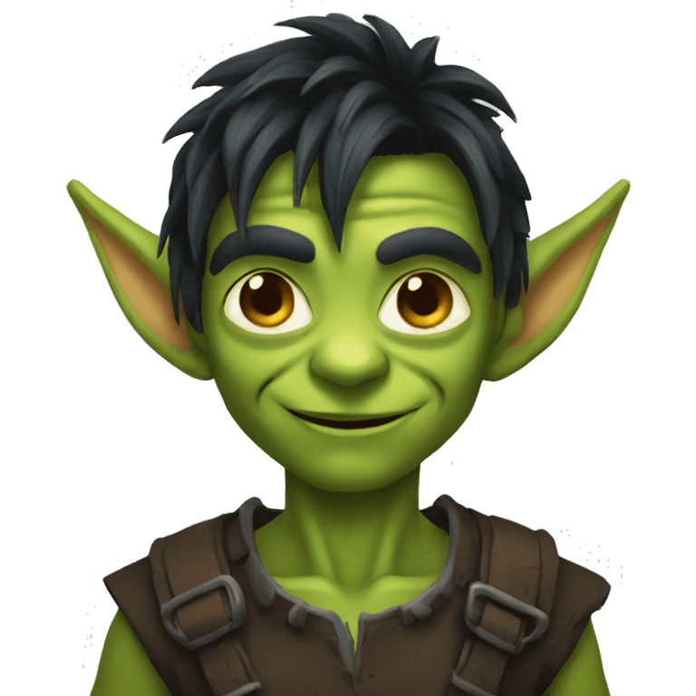 goblin dark hair emoji