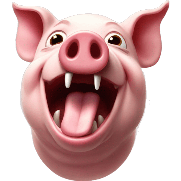 The Screaming Pig emoji