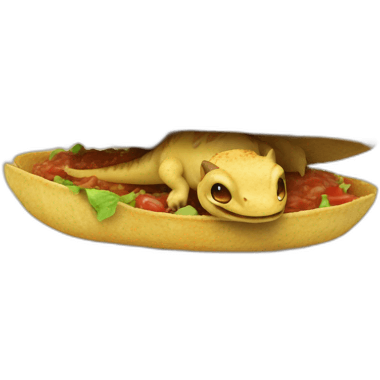 Un tacos dinosaure emoji