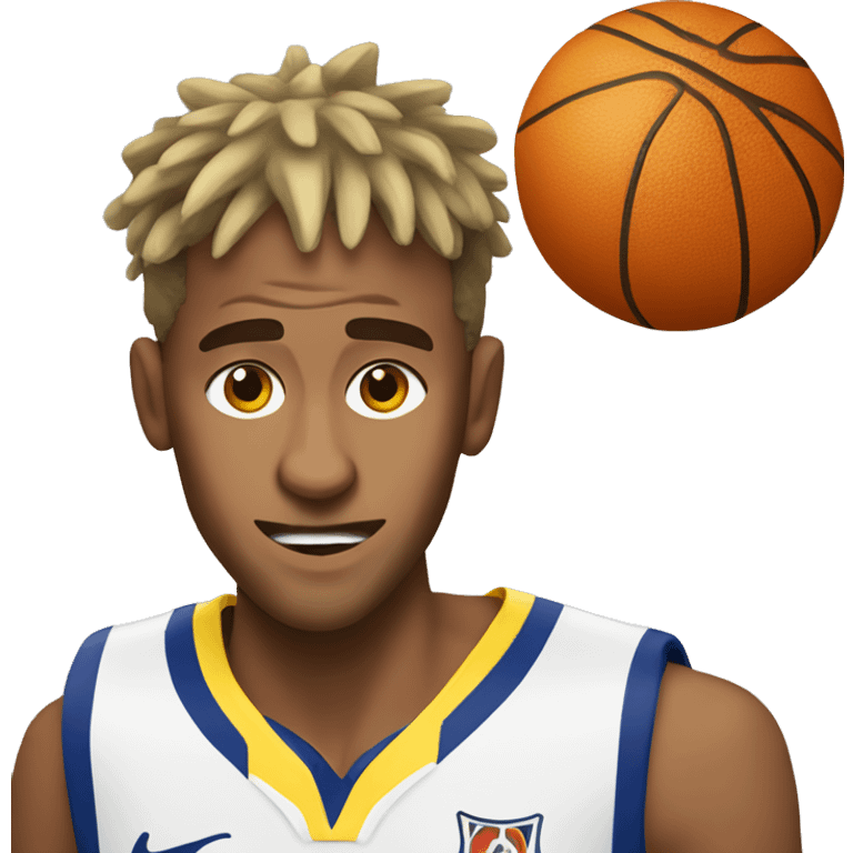 neymar with basketball emoji