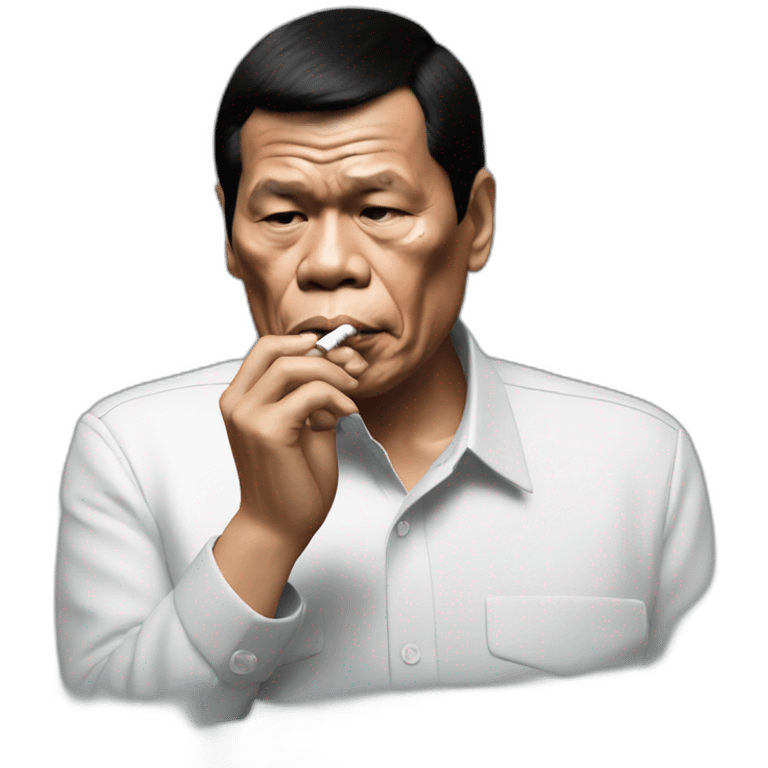 Rodrigo duterte smoke cigarettes emoji