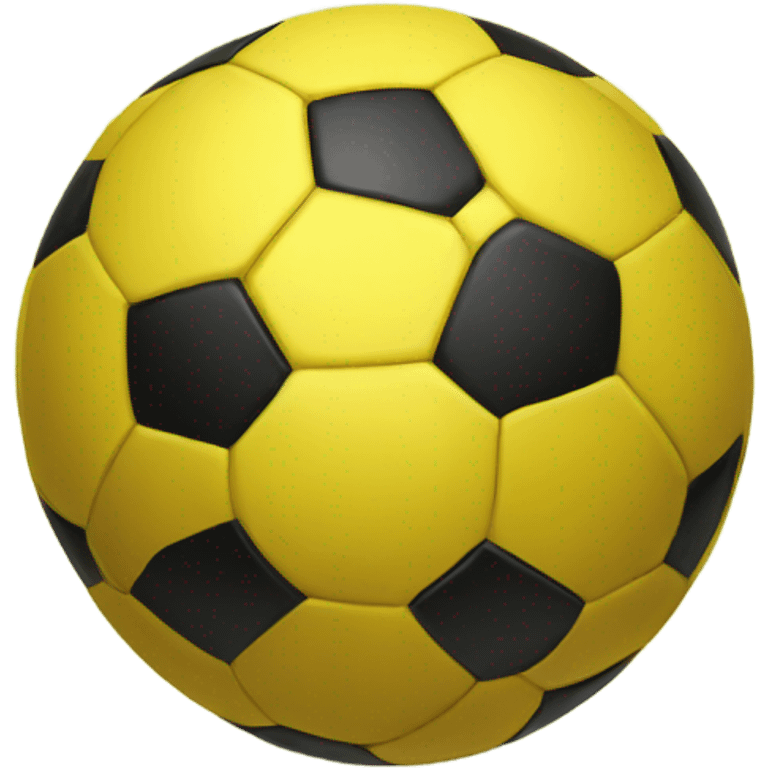 A soccer ball but yellow  emoji