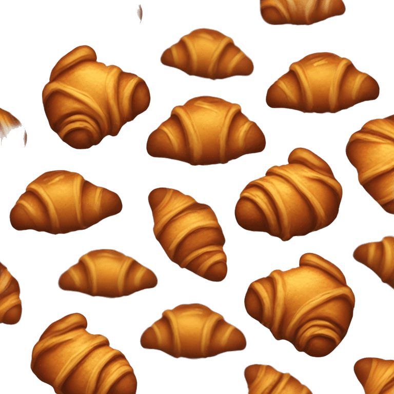 Croissant with melting chocolate on top emoji