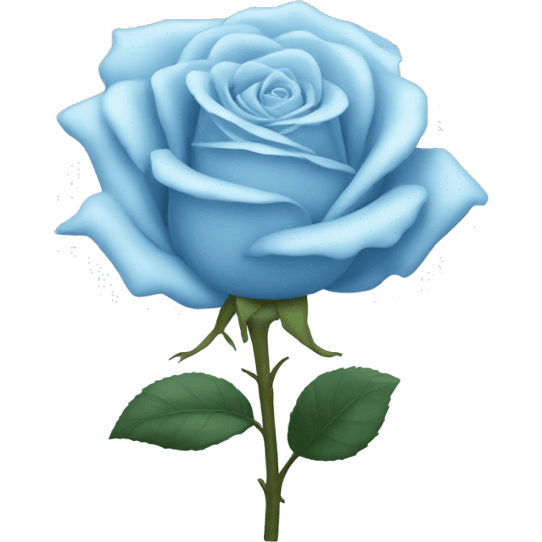 Light blue rose emoji