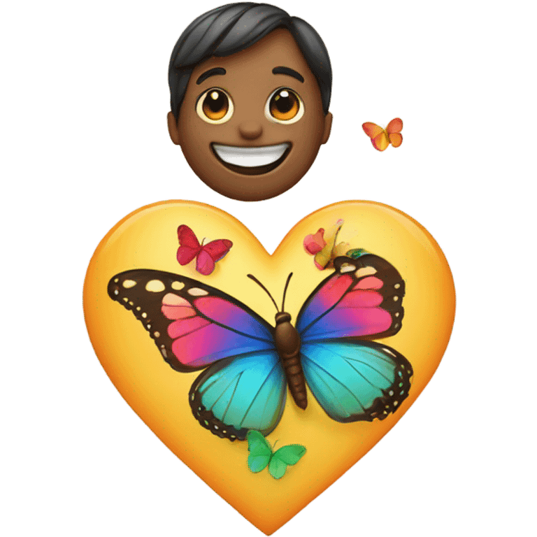 🥰+🦋 emoji