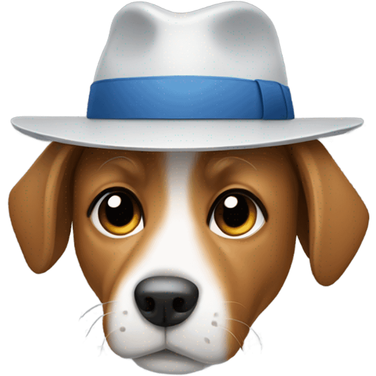 dog developer with hat emoji