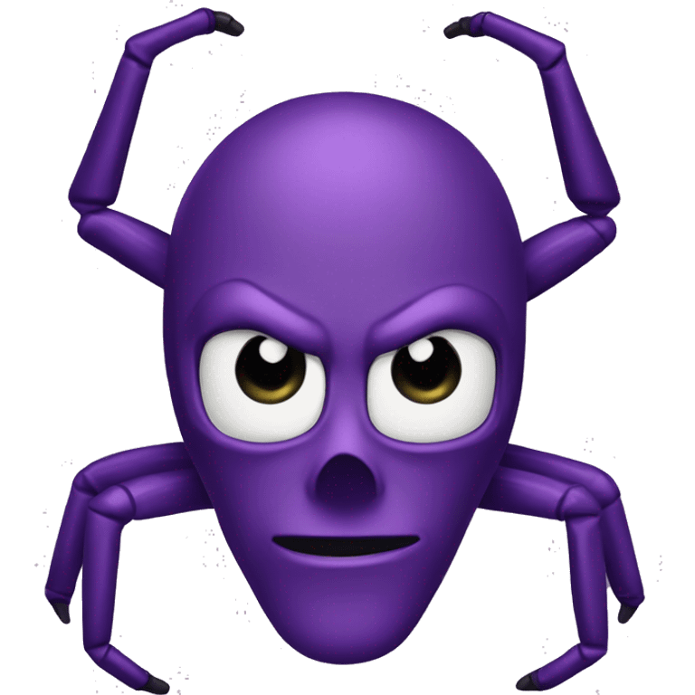 El hombre araña color morado  emoji