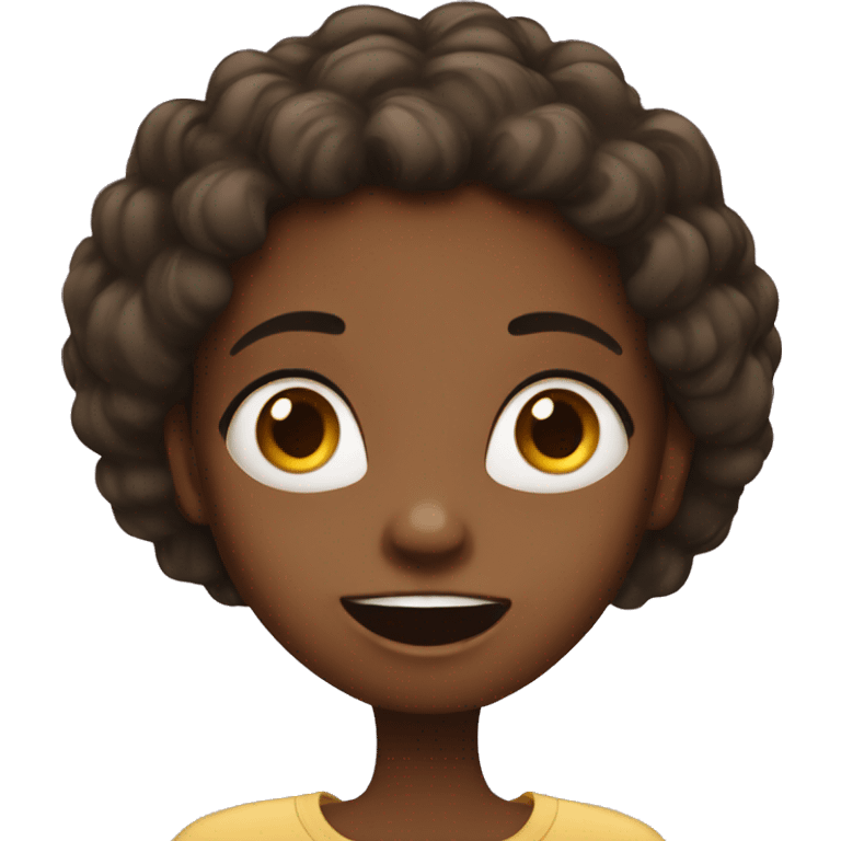 Black girl surprised  emoji