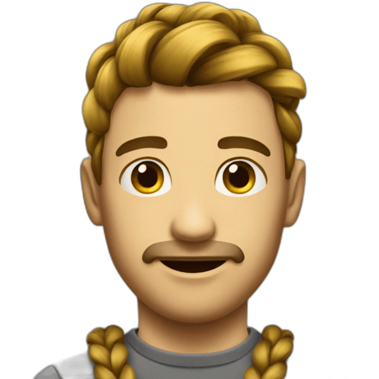 Homme tresse emoji