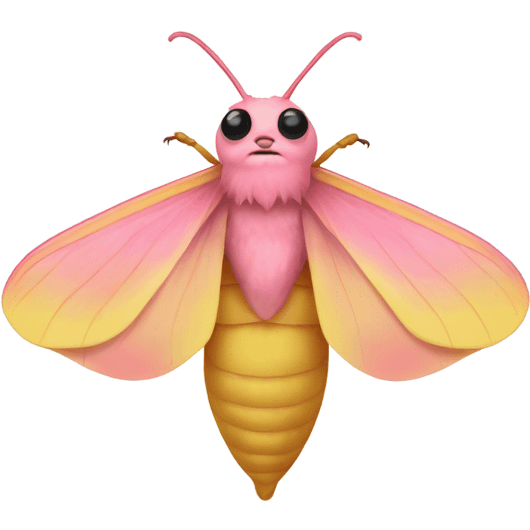 Rosy maple moth emoji