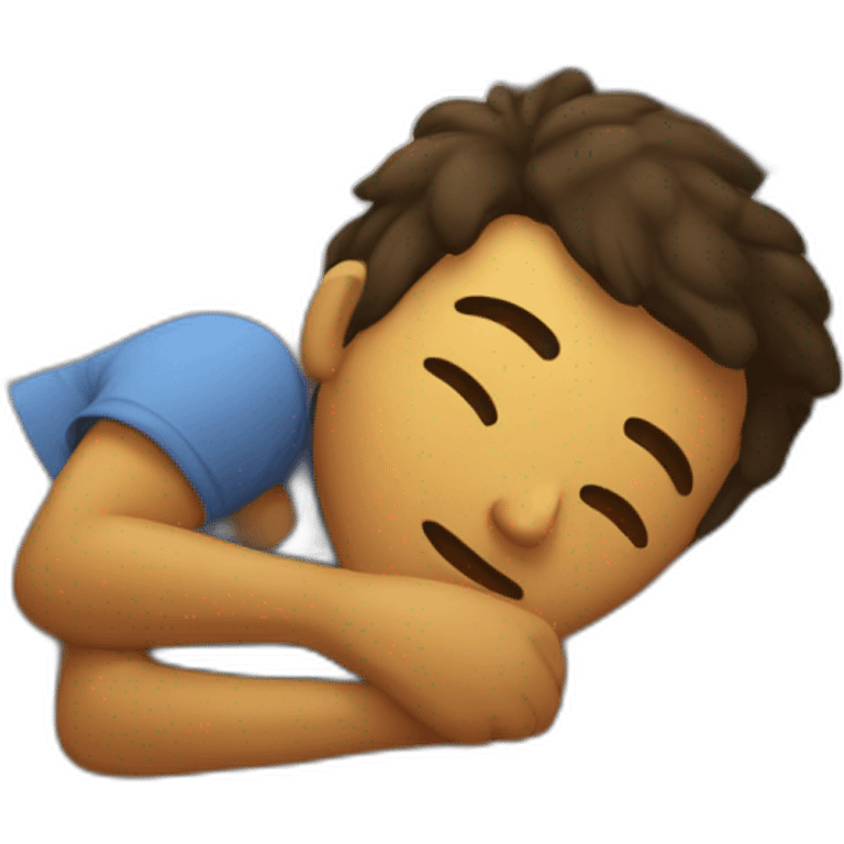 persona en la cama durmiendo  emoji