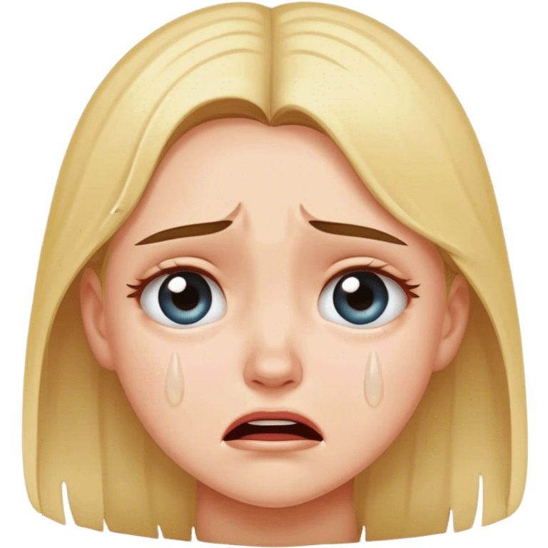 crying girl emoji