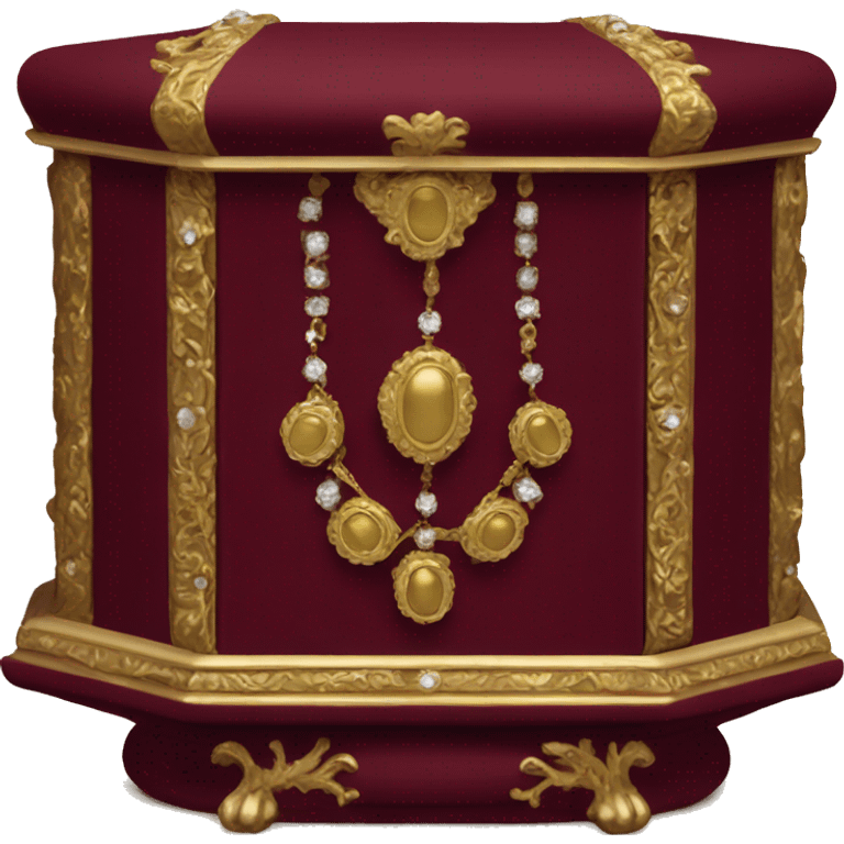 Regency jewelry box maroon color  emoji