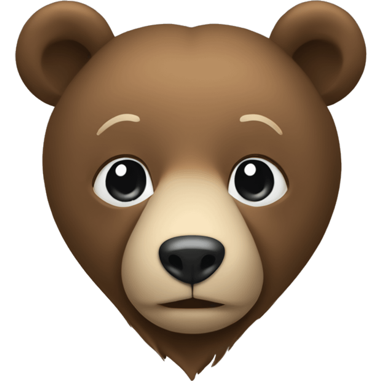 un ours avec un coeur emoji