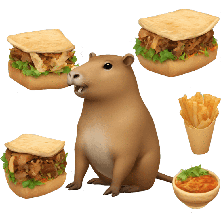 capybara with shawarma  emoji