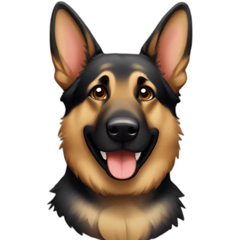 happy german shepherd emoji