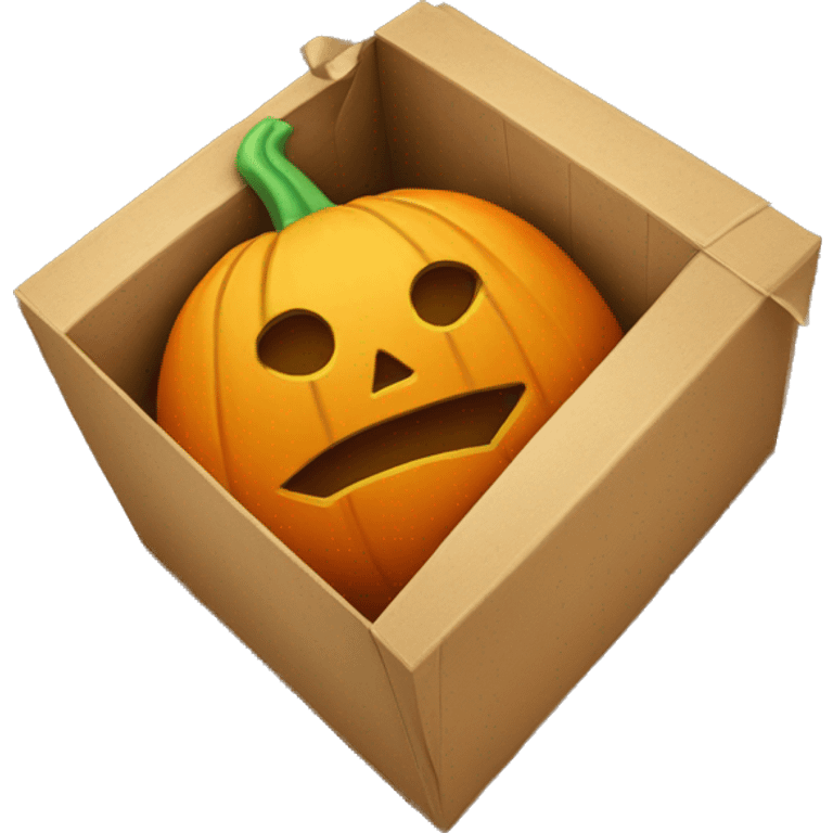 pumpkin gift box emoji