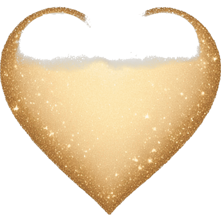 beige heart emoji with sparkle emoji