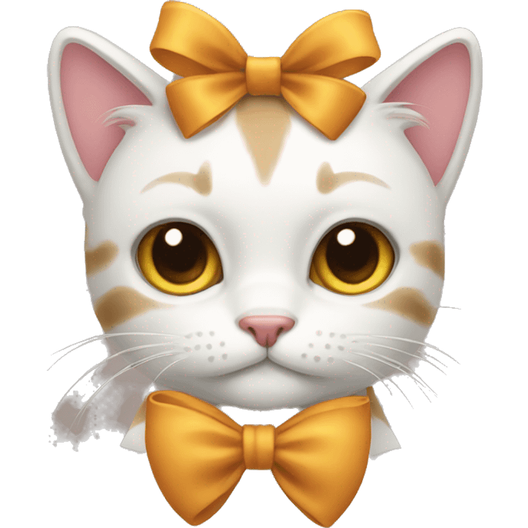 Cat with a bow emoji