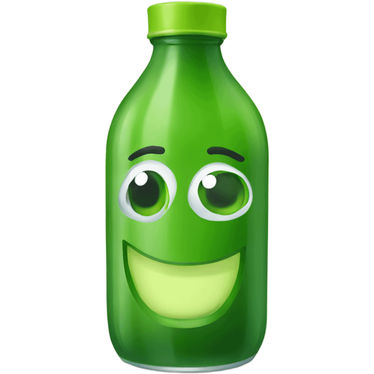 Bottled green juice emoji