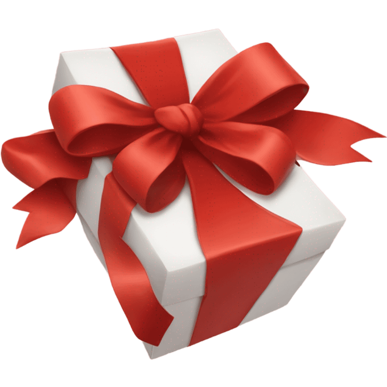 red gift bow emoji