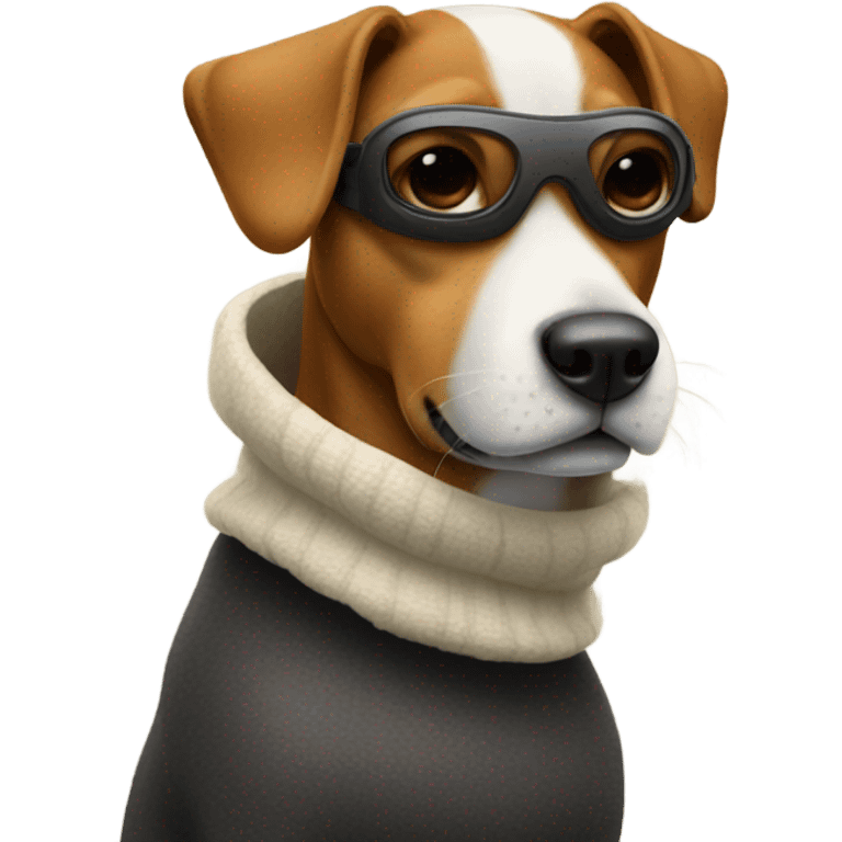 Dog with a ski mask  emoji