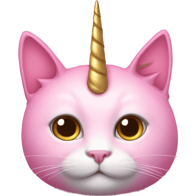 Pink cat with unicorn horns and fairy wings emoji