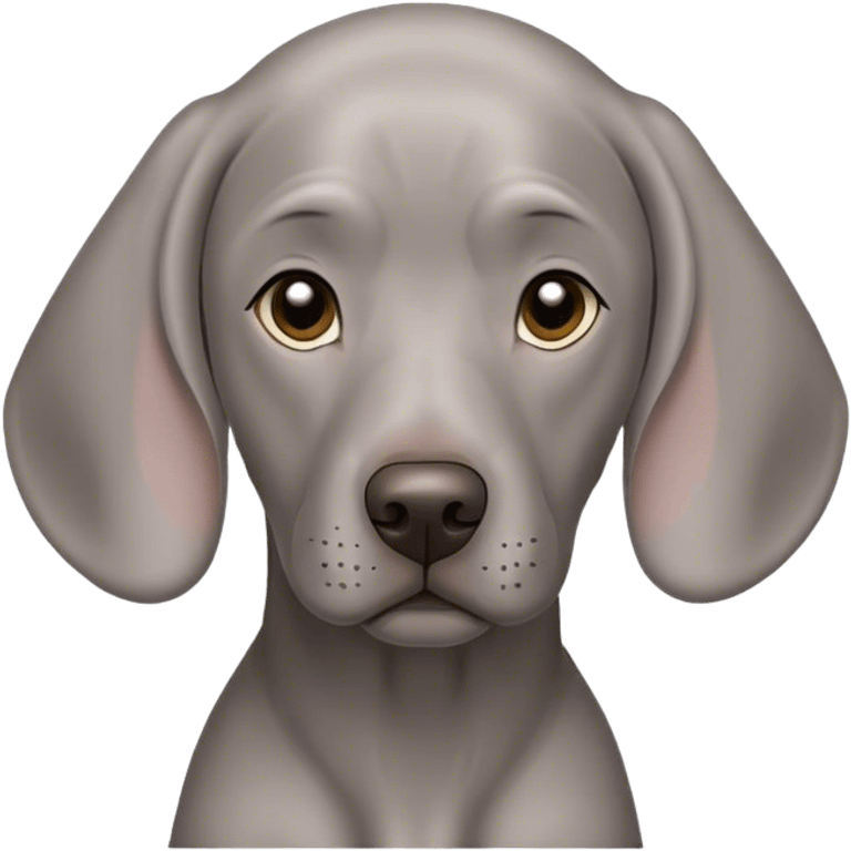 weimaraner dog emoji