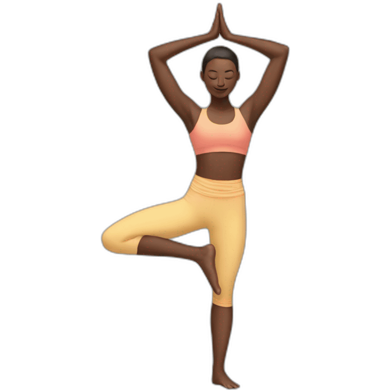 Bird of paradise yoga pose emoji