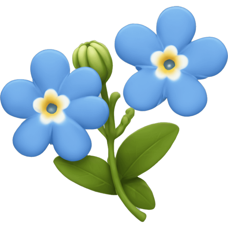 Forget me not flower emoji