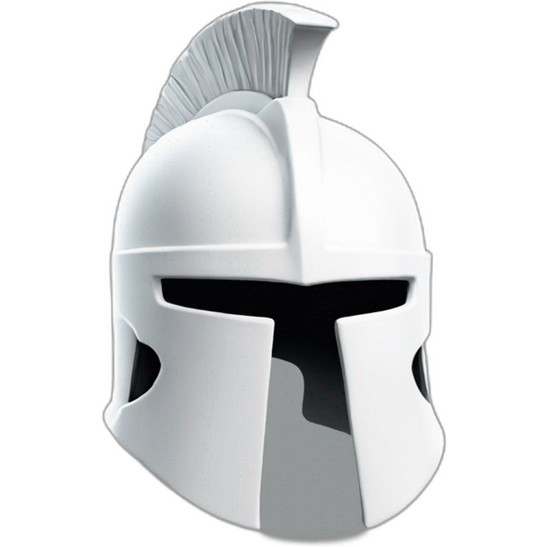 white spartan helmet front view emoji