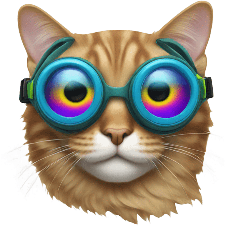 cat wearing goggles  emoji