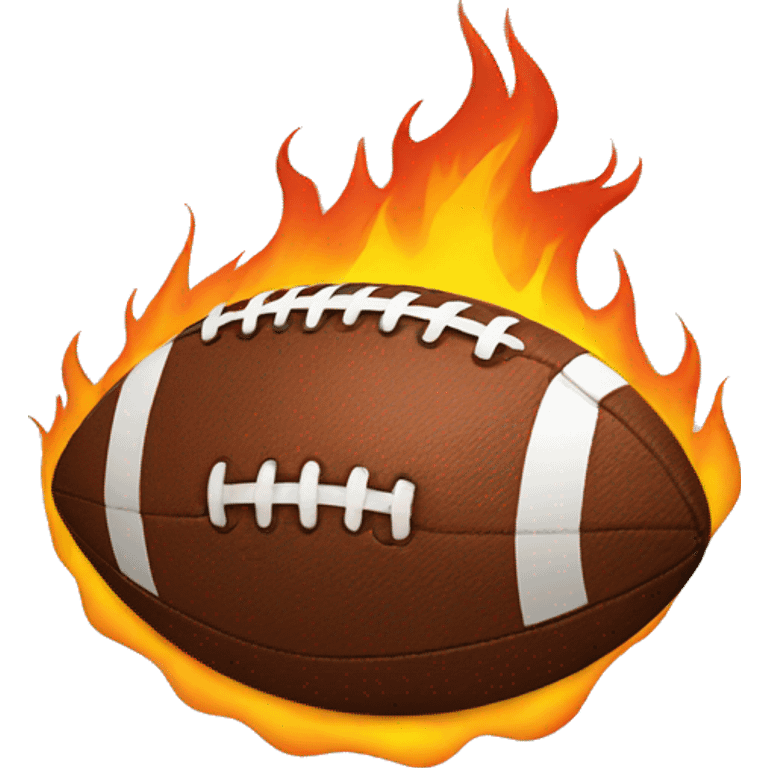 Football on fire  emoji