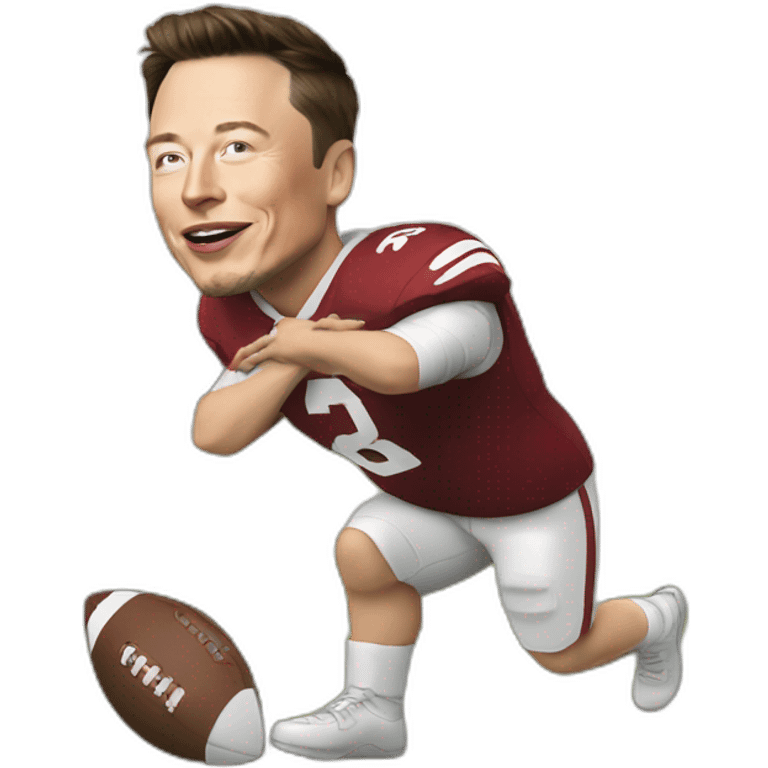 elon musk play football emoji