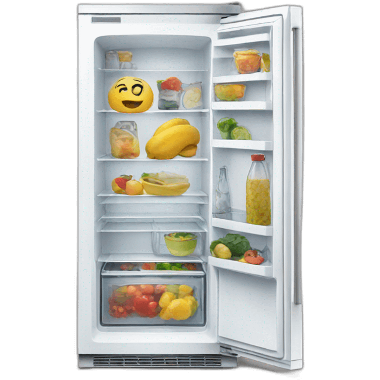 fridge with a list emoji