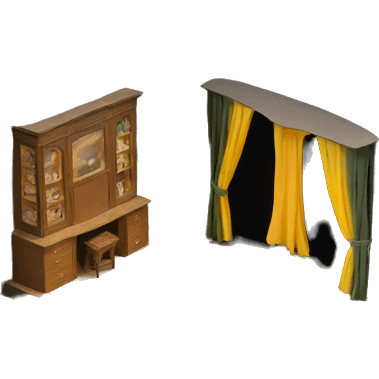 stage maquette scenography model emoji