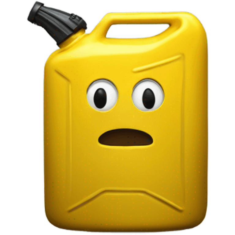 front view of yellow jerry can emoji