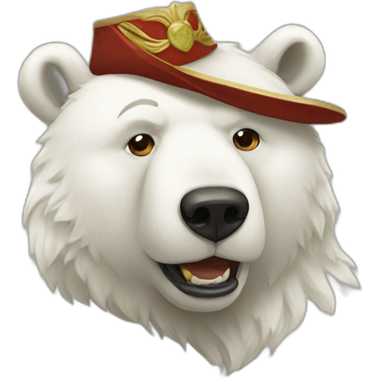 Russian White bear emoji