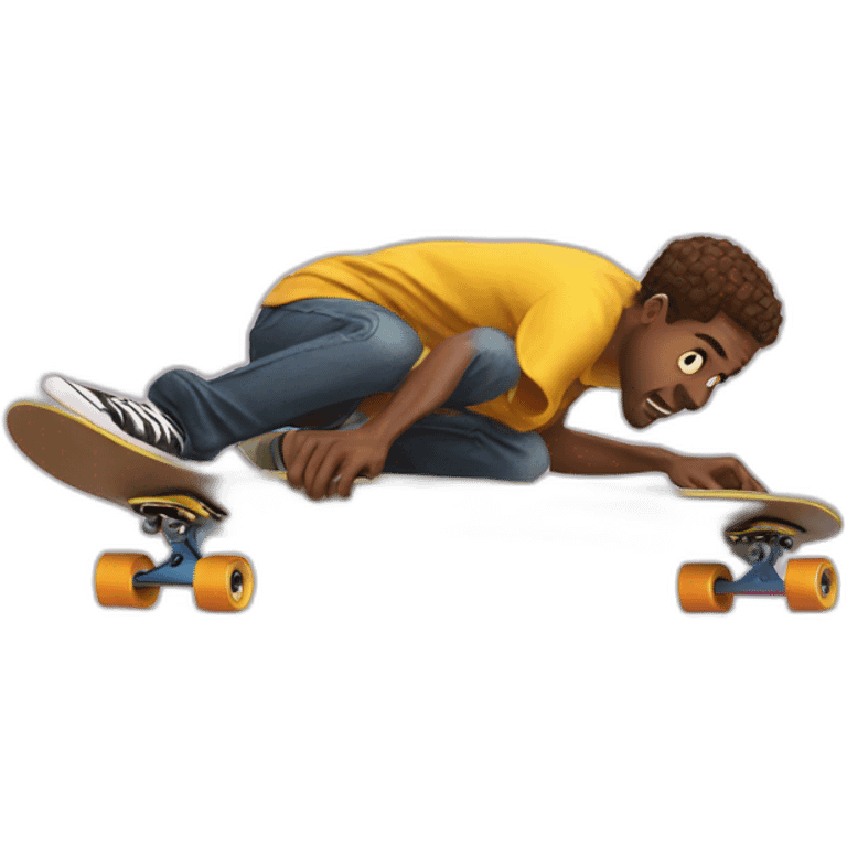 skateboard fail emoji